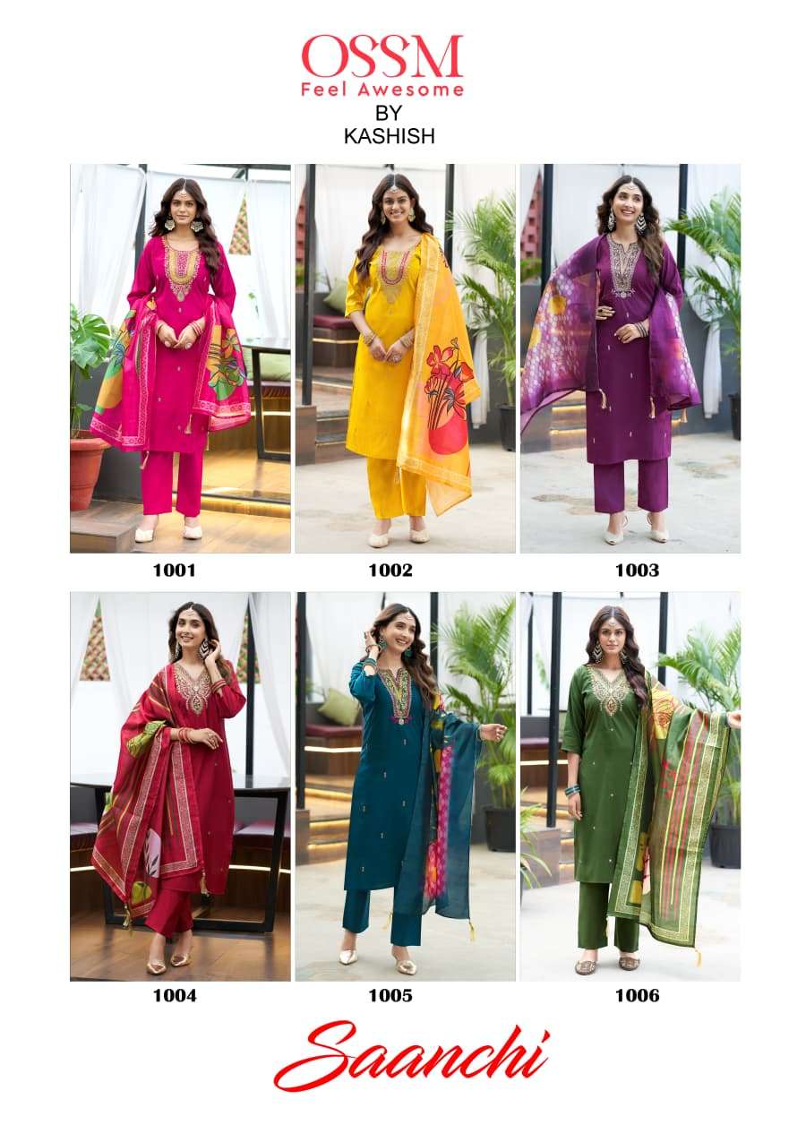Ossm saanchi kurti pant dupatta wholesaler in chennai