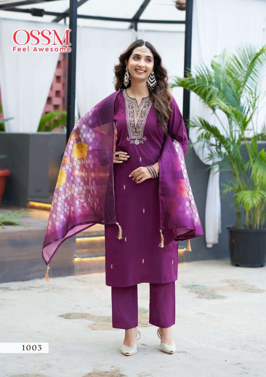 Ossm saanchi kurti pant dupatta wholesaler in chennai