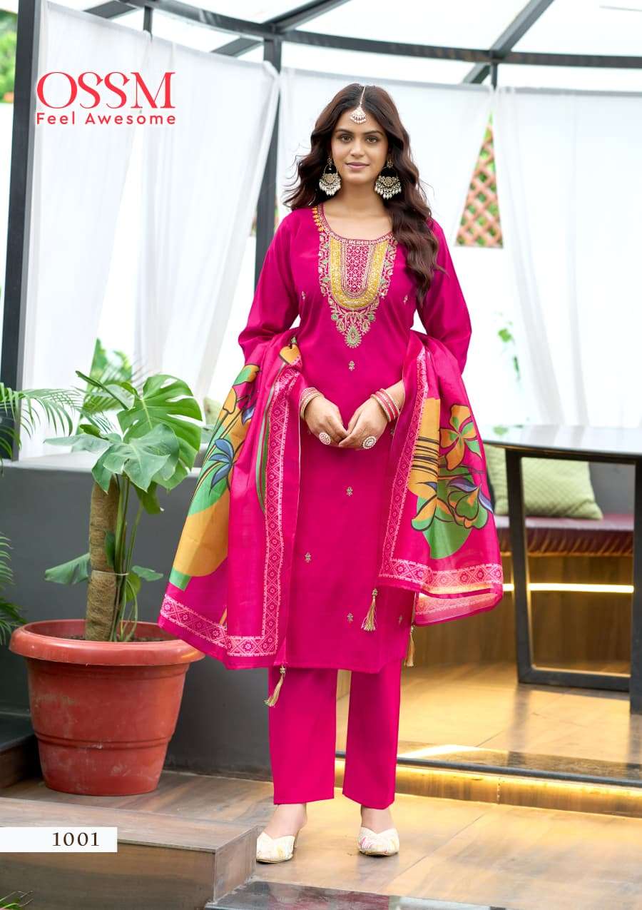 Ossm saanchi kurti pant dupatta wholesaler in chennai