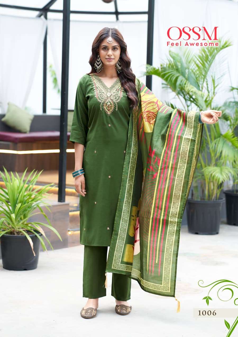 Ossm saanchi kurti pant dupatta wholesaler in chennai