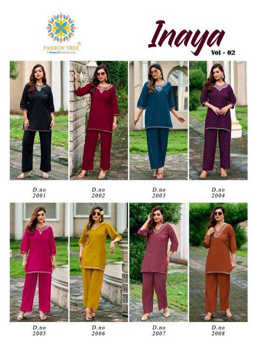 Passion tree inaya vol 2 coord set kurti wholesale market delhi