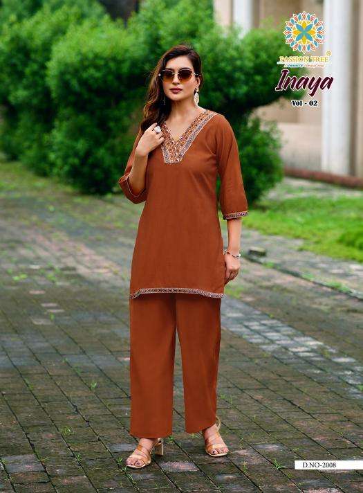 Passion tree inaya vol 2 coord set kurti wholesale market delhi