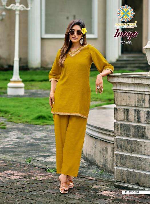 Passion tree inaya vol 2 coord set kurti wholesale market delhi