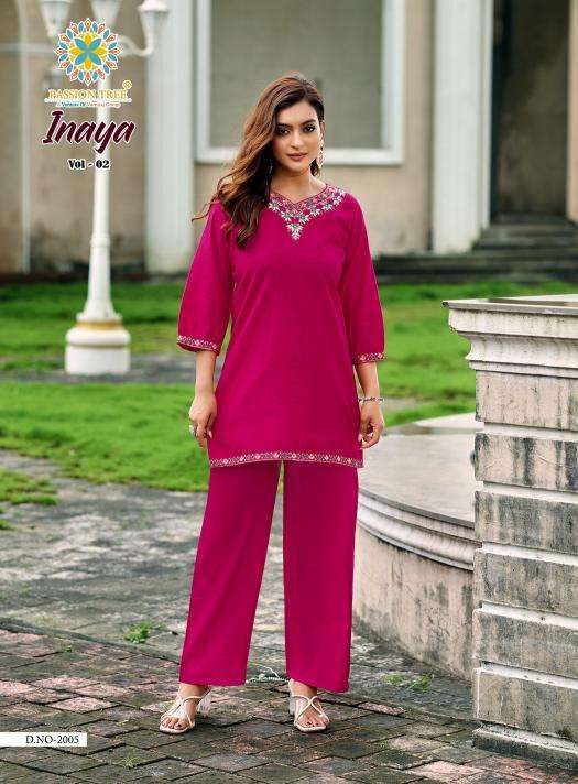 Passion tree inaya vol 2 coord set kurti wholesale market delhi