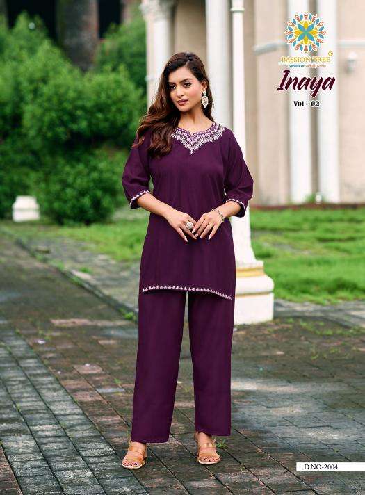 Passion tree inaya vol 2 coord set kurti wholesale market delhi