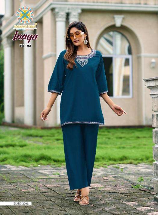 Passion tree inaya vol 2 coord set kurti wholesale market delhi