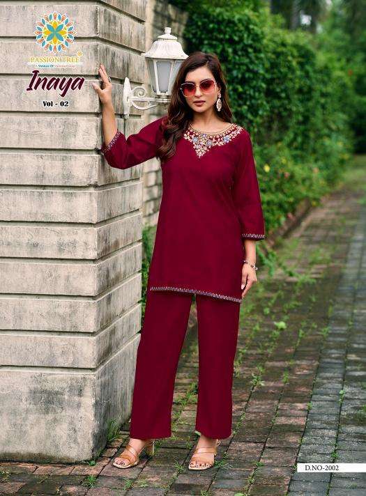 Passion tree inaya vol 2 coord set kurti wholesale market delhi