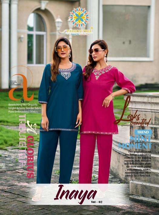Passion tree inaya vol 2 coord set kurti wholesale market delhi