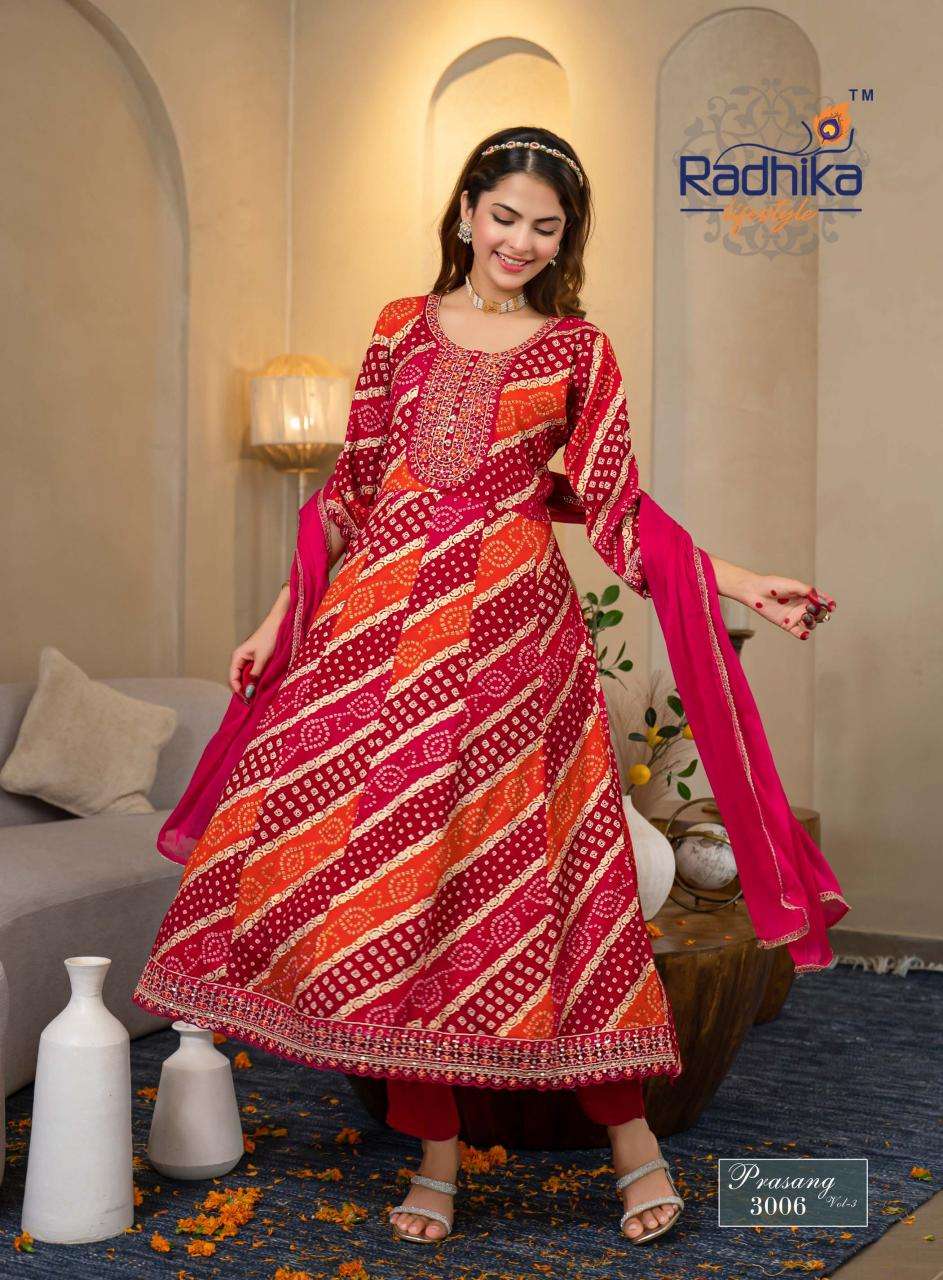 Radhika lifestyle prasang vol 3 wholesale kurti shop in ahmedabad