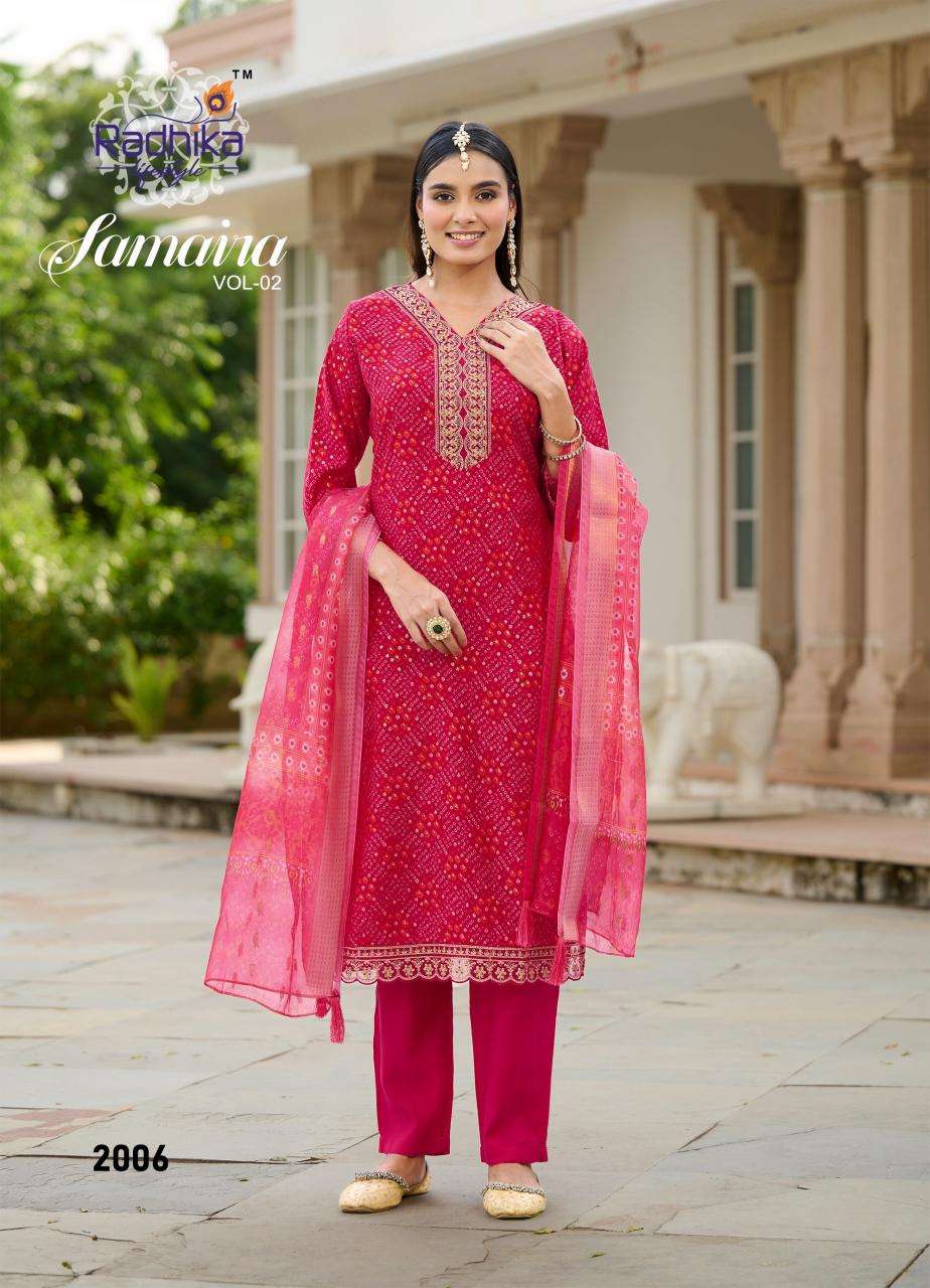 Radhika lifestyle samaira vol 2 kurti wholesale cloth market in ahmedabad