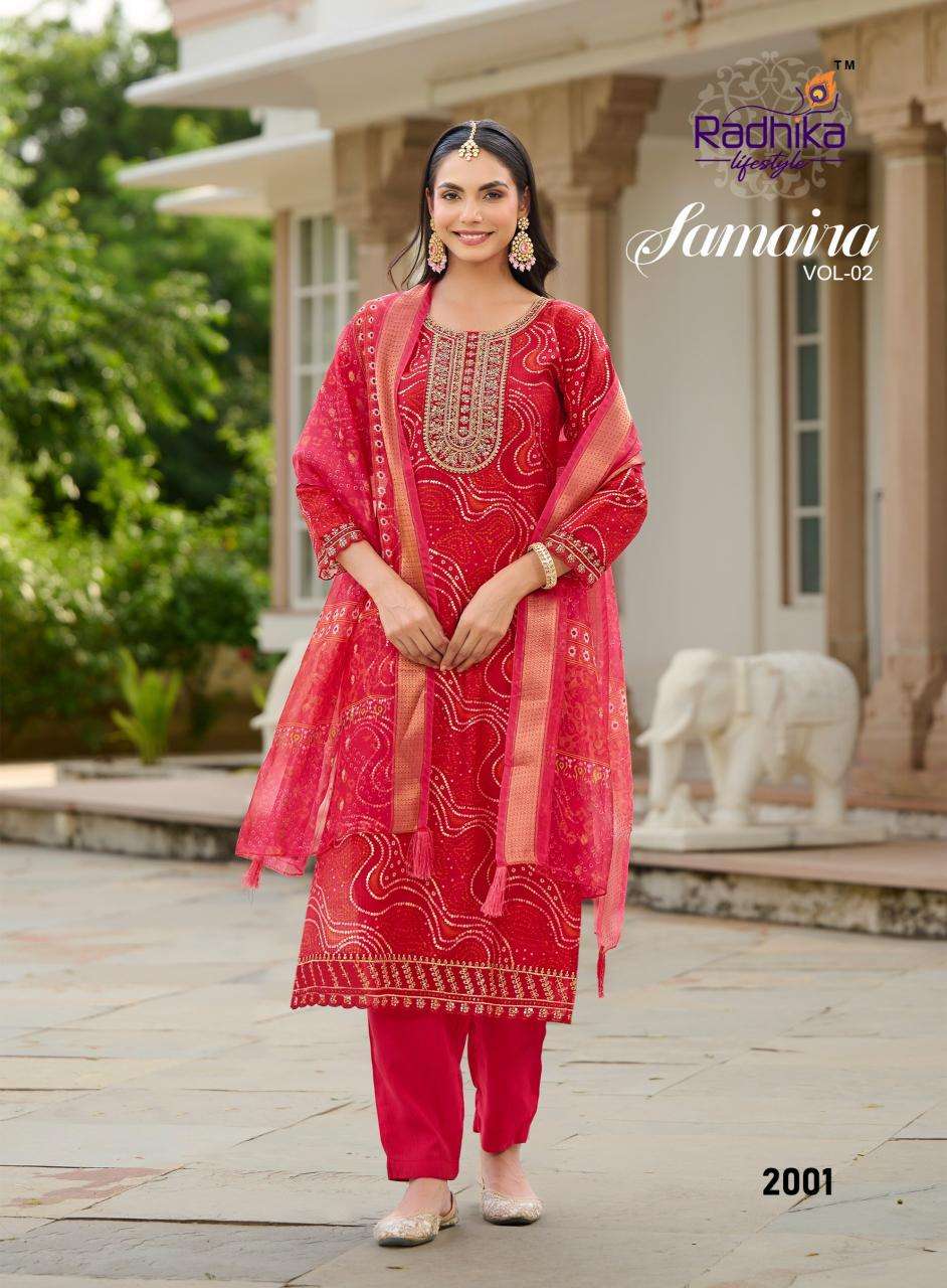 Radhika lifestyle samaira vol 2 kurti wholesale cloth market in ahmedabad
