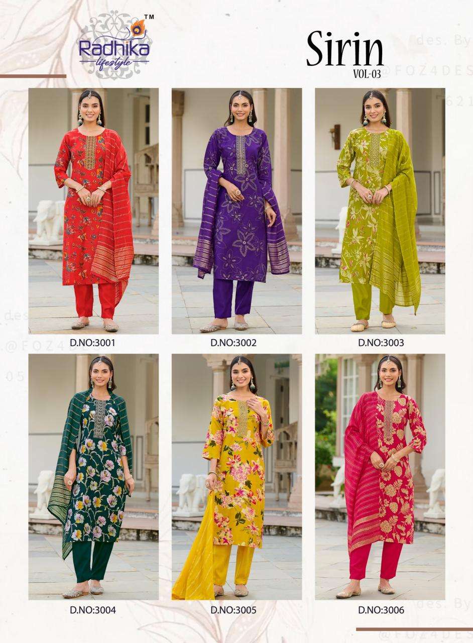 Radhika lifestyle sirin vol 3 kurti wholesale surat