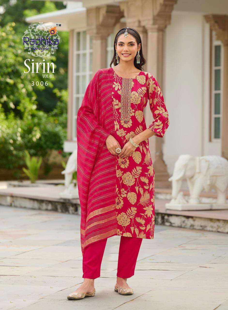 Radhika lifestyle sirin vol 3 kurti wholesale surat