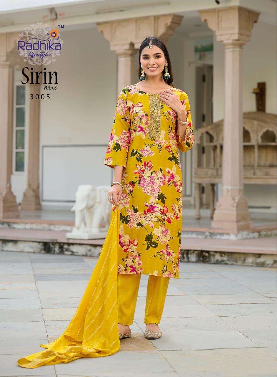 Radhika lifestyle sirin vol 3 kurti wholesale surat