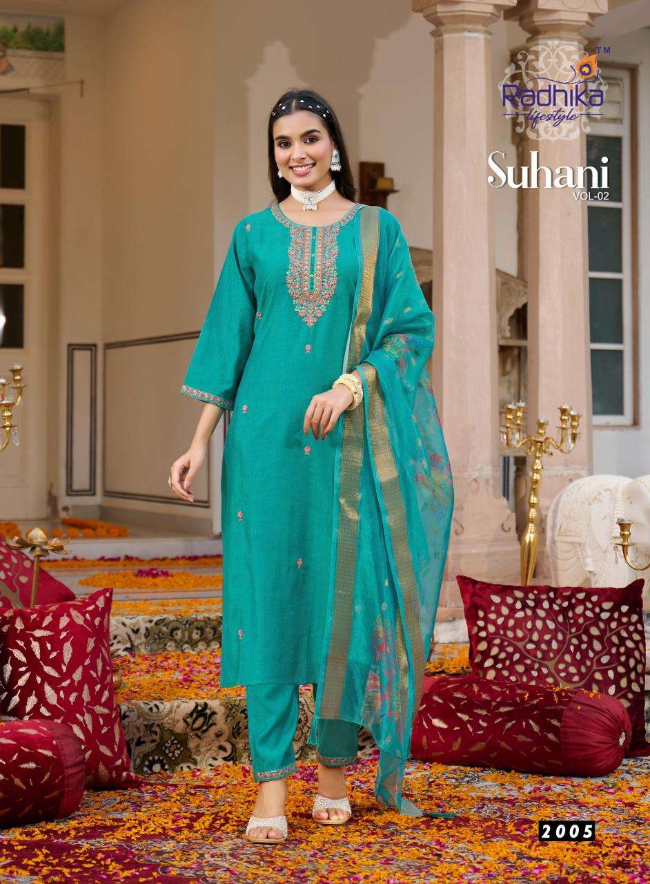 Radhika lifestyle suhani vol 2 ladies kurti wholesale market in kolkata