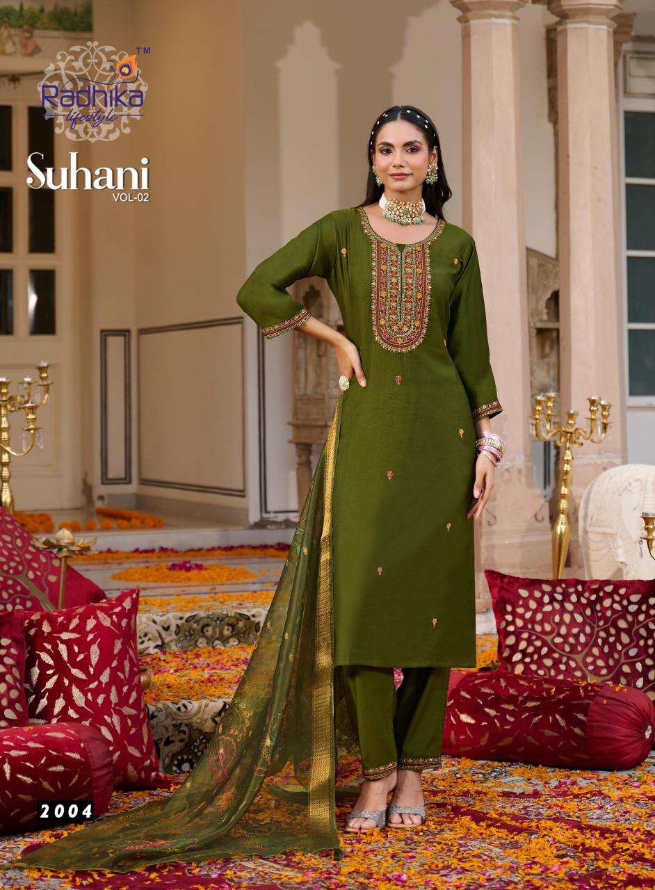 Radhika lifestyle suhani vol 2 ladies kurti wholesale market in kolkata