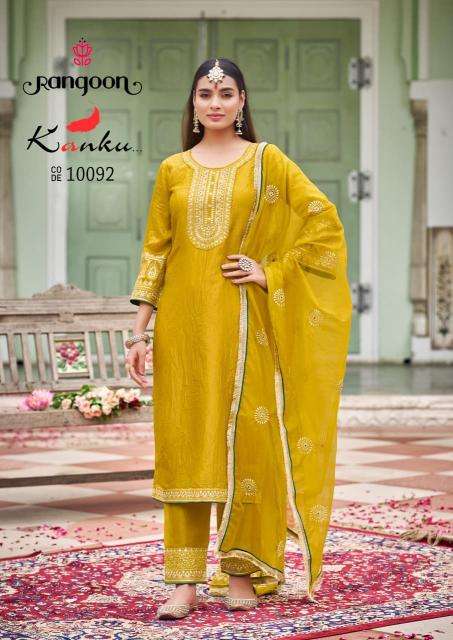 Rangoon kanku kurti wholesale manufacturer in surat