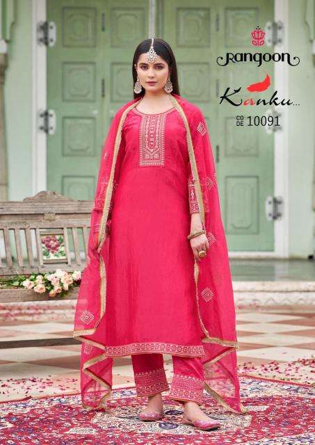 Rangoon kanku kurti wholesale manufacturer in surat
