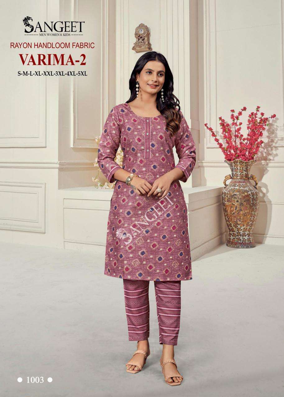 Sangeet varima 2 kurti wholesale india