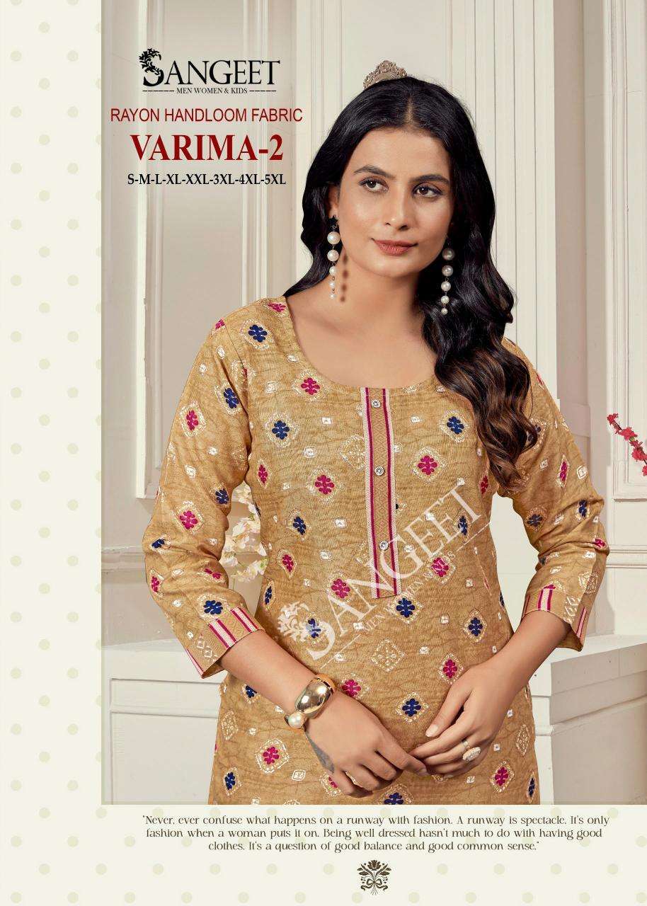 Sangeet varima 2 kurti wholesale india