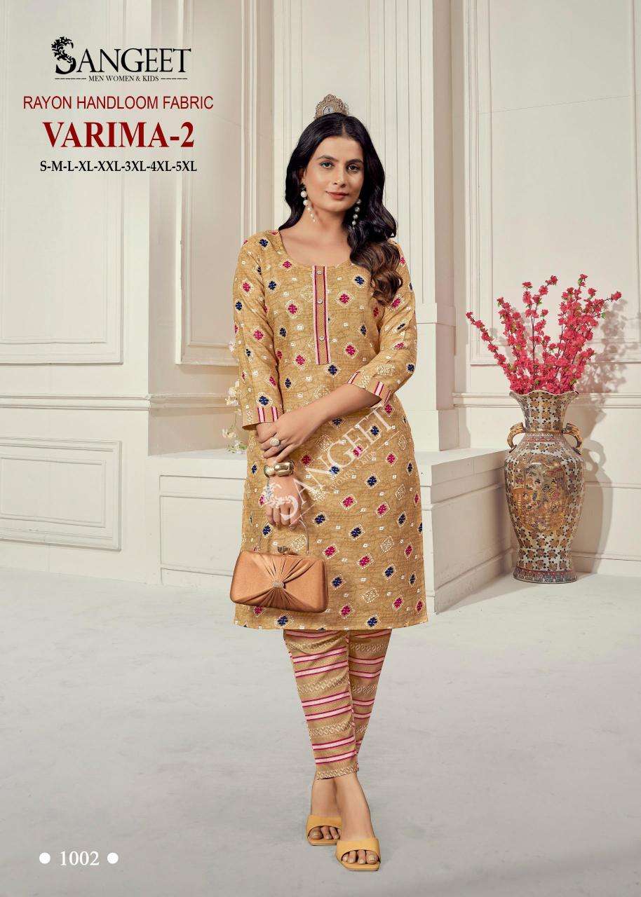 Sangeet varima 2 kurti wholesale india