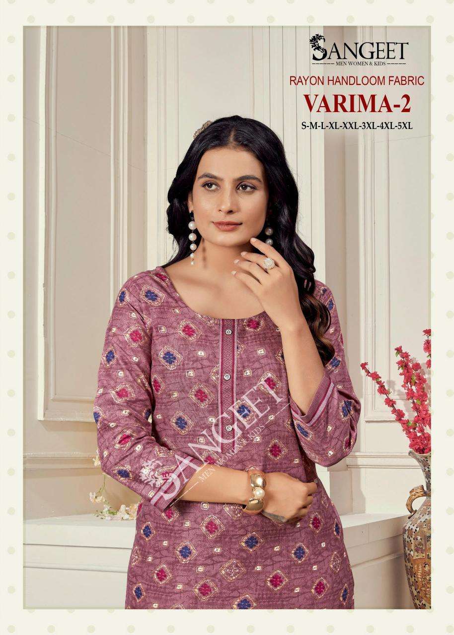 Sangeet varima 2 kurti wholesale india