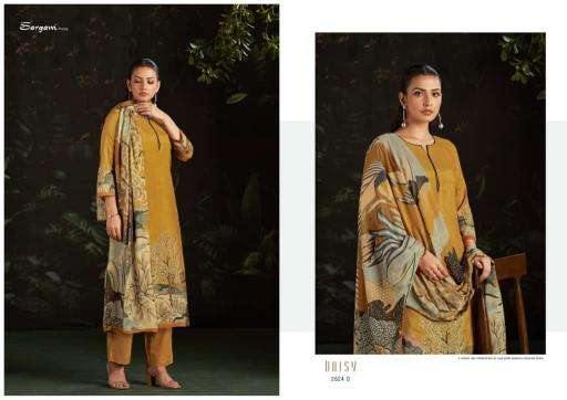 Sargam prints daisy Surat dress material market