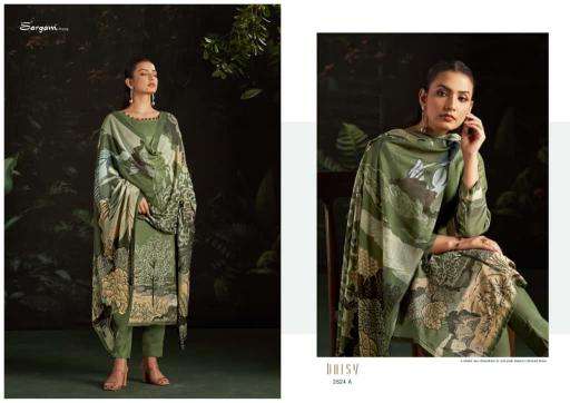Sargam prints daisy Surat dress material market