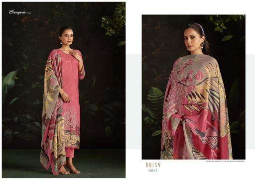 Sargam prints daisy Surat dress material market