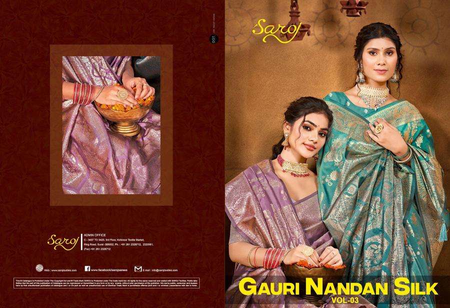 Saroj gauri nandan silk vol 3 Bulk sarees online