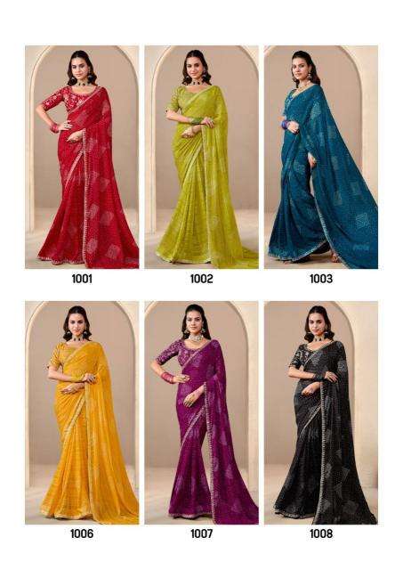Shorya baandhniya vol 2 saree wholesale mumbai