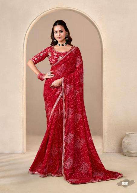 Shorya baandhniya vol 2 saree wholesale mumbai