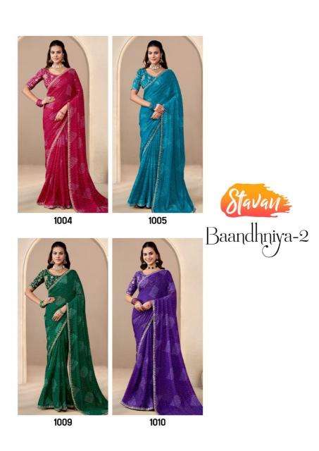 Shorya baandhniya vol 2 saree wholesale mumbai