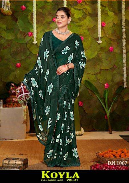 Shorya koyla printed wholesale sarees india