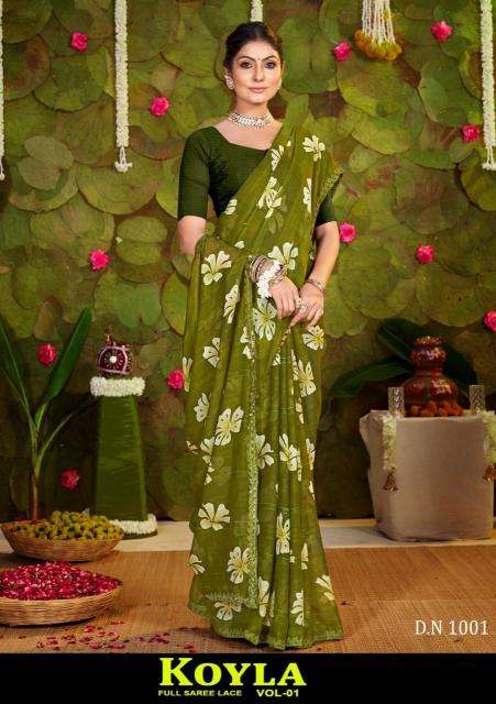 Shorya koyla printed wholesale sarees india