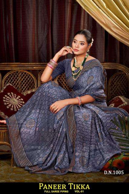 Shorya panner tikka wholesale sarees online india