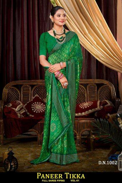 Shorya panner tikka wholesale sarees online india