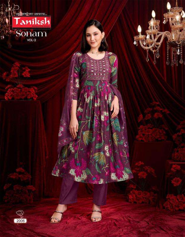 Tanikash sonam vol 2 ladies kurti wholesale market in ahmedabad