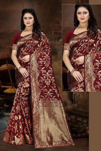 Triveni FF-40 banarasi silk saree wholesale in india
