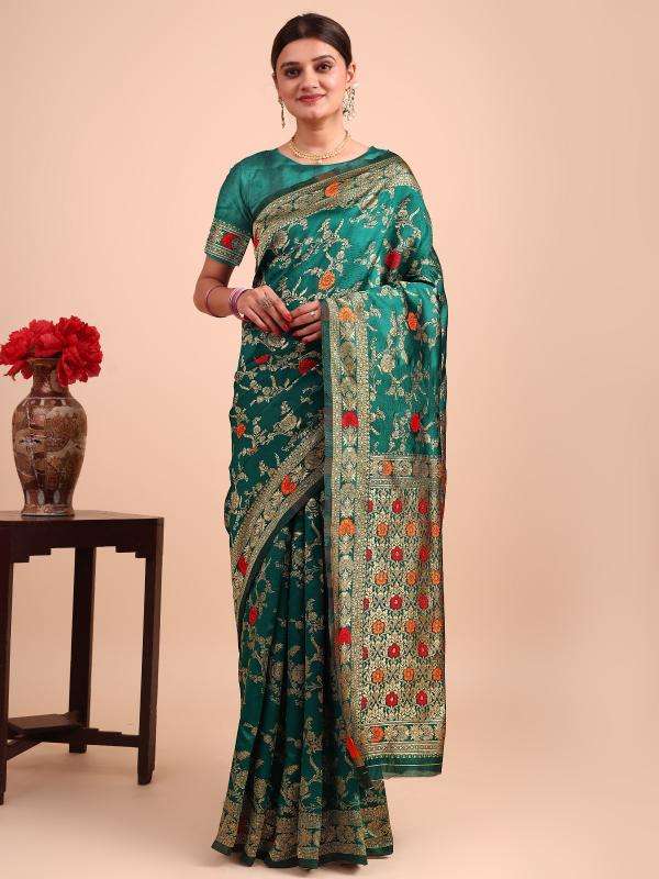 Triveni OT-04 banararsi silk Wholesale Saree Market in Mumbai