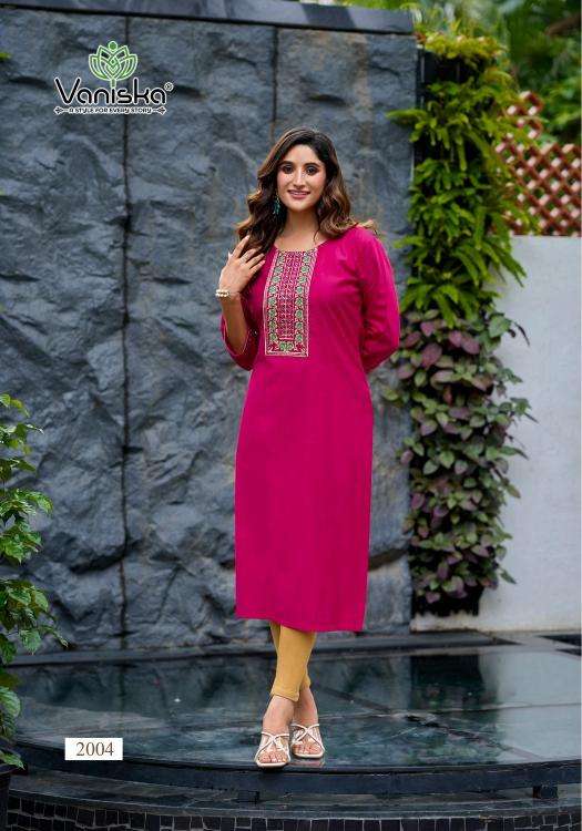 Vaniska five star vol 2 kurti wholesale in new market kolkata
