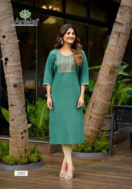 Vaniska five star vol 2 kurti wholesale in new market kolkata