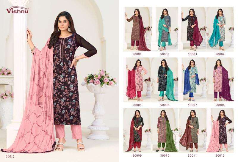Vishnu libbas vol 2 wholesale dress material market in gujarat