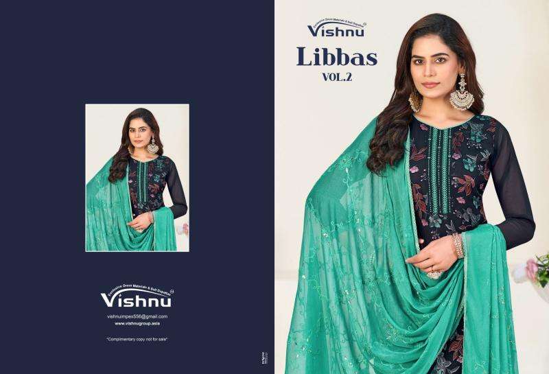 Vishnu libbas vol 2 wholesale dress material market in gujarat