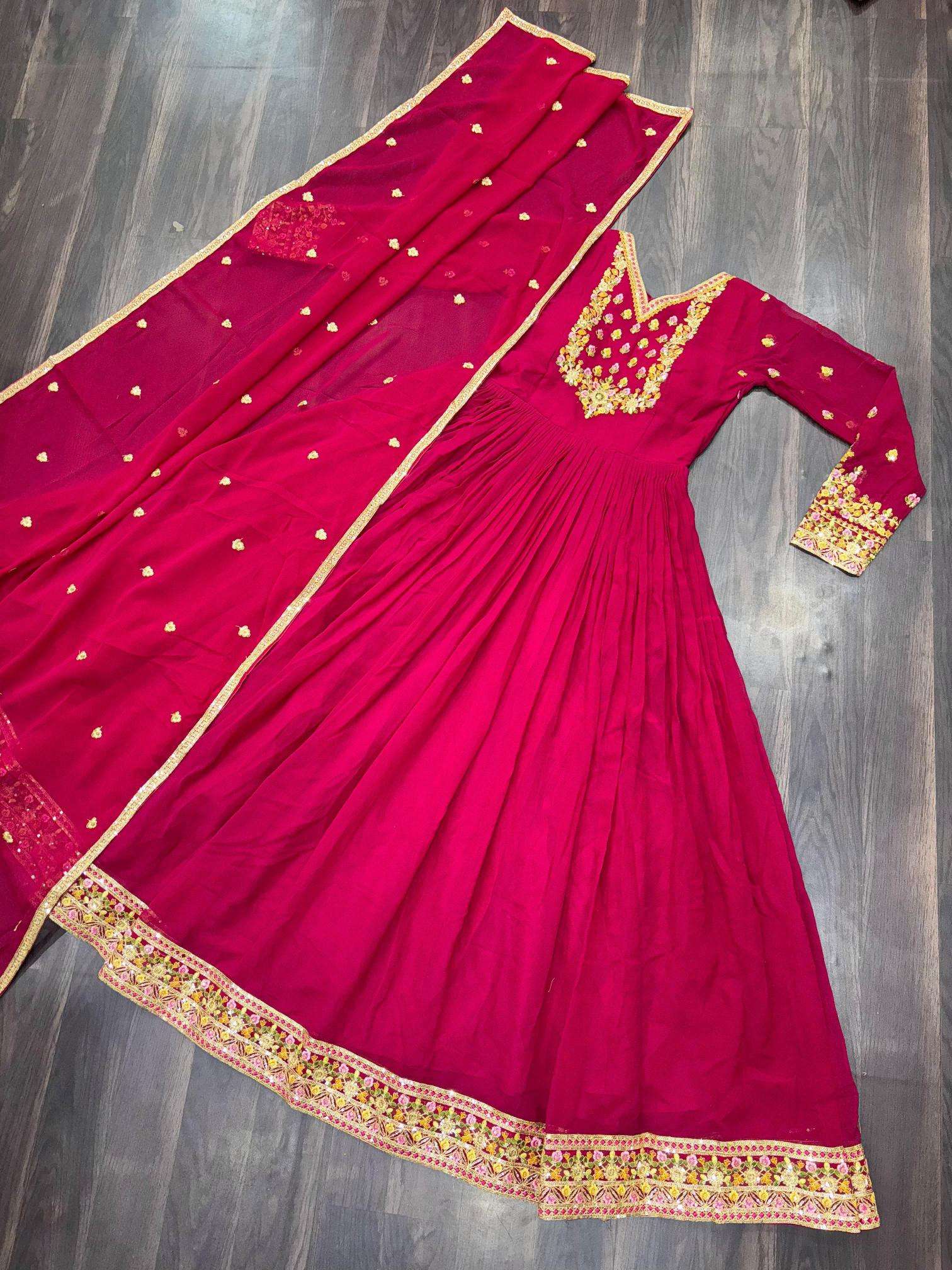 Adhya festival collection gown with dupatta wholesale market