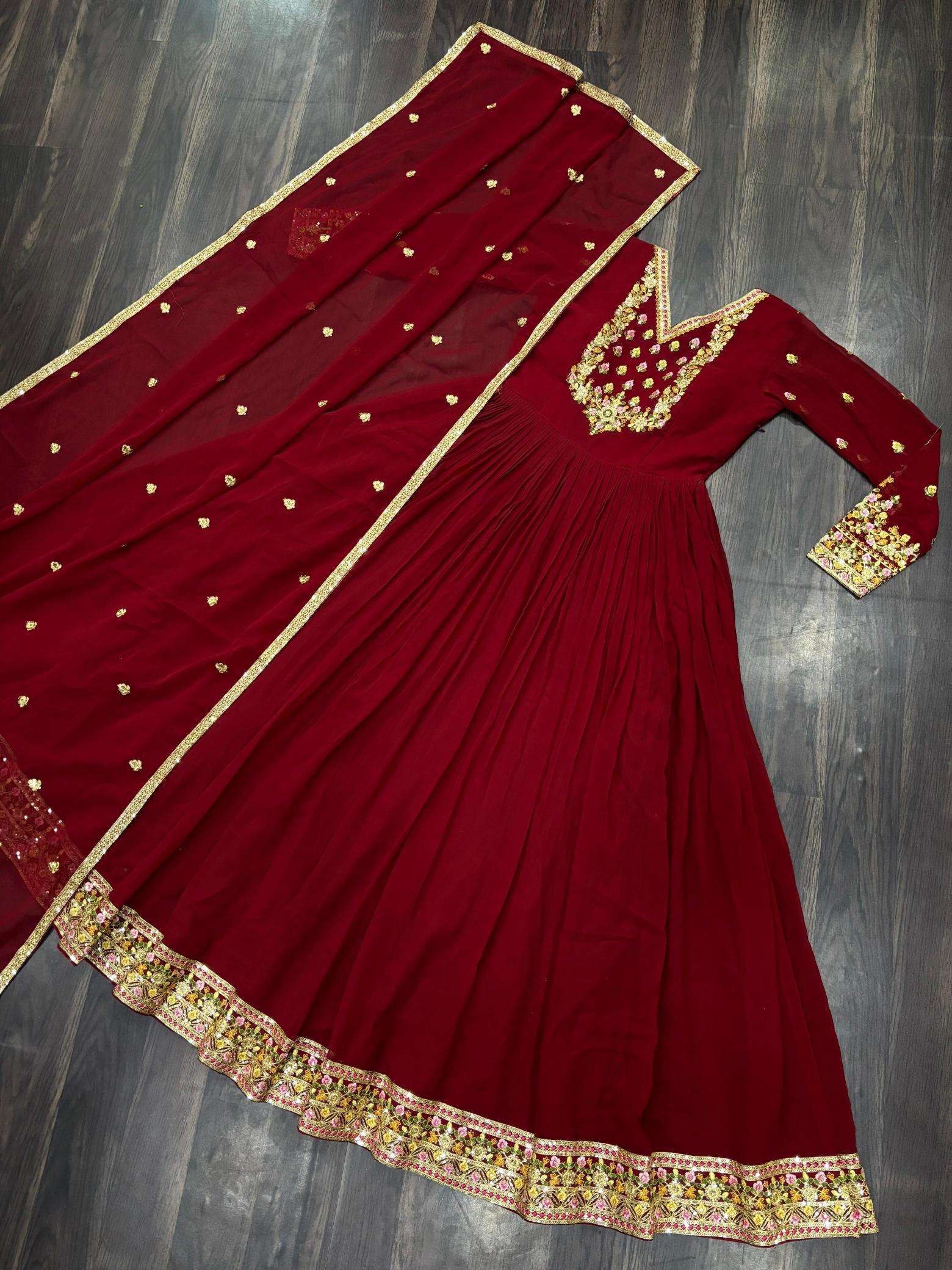 Adhya festival collection gown with dupatta wholesale market