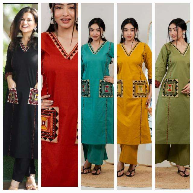 Adhya natural cotton coord set  Kurti wholesalers in Ahmedabad