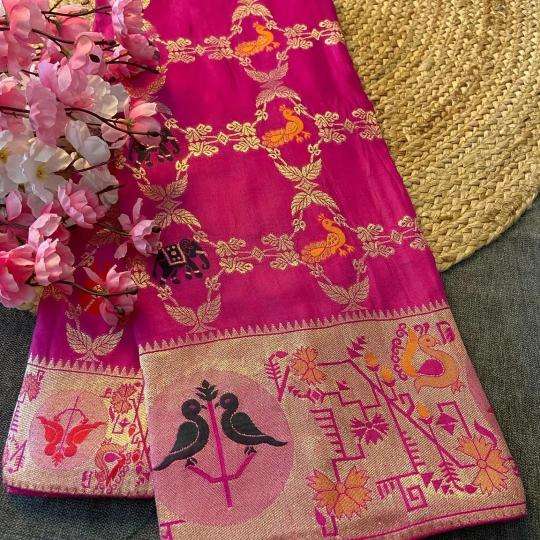Akshara soft russian silk Surat saree wholesale market
