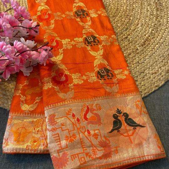 Akshara soft russian silk Surat saree wholesale market