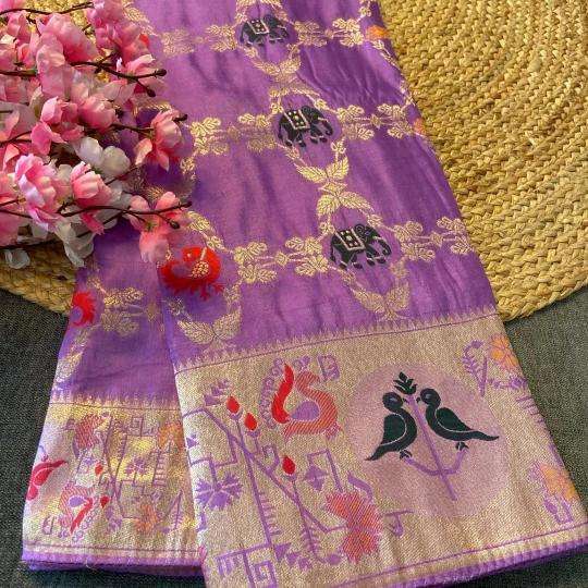Akshara soft russian silk Surat saree wholesale market